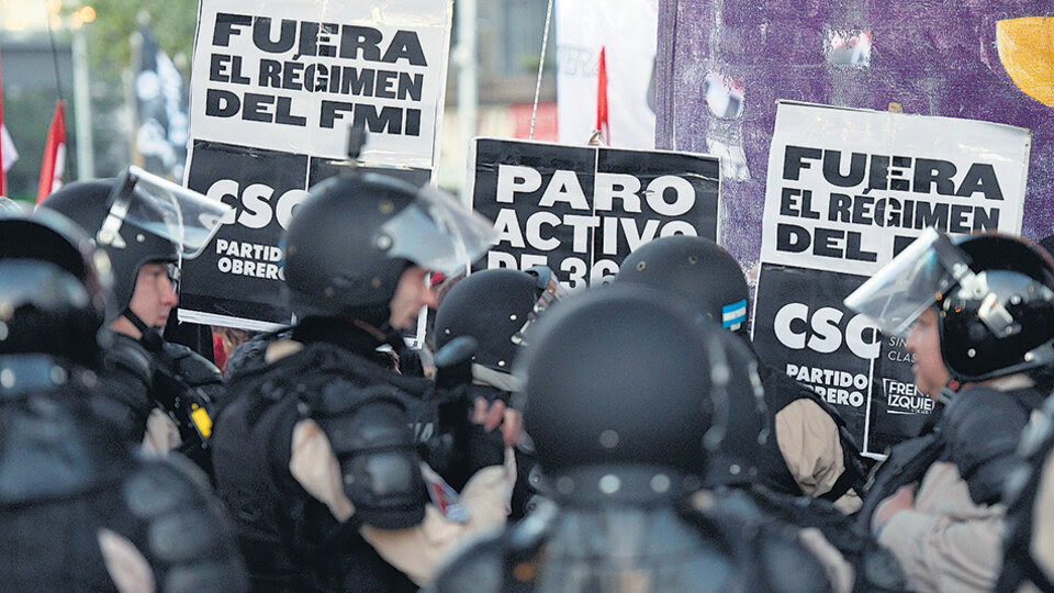 Los militantes del Polo Obrero fueron reprimidos.