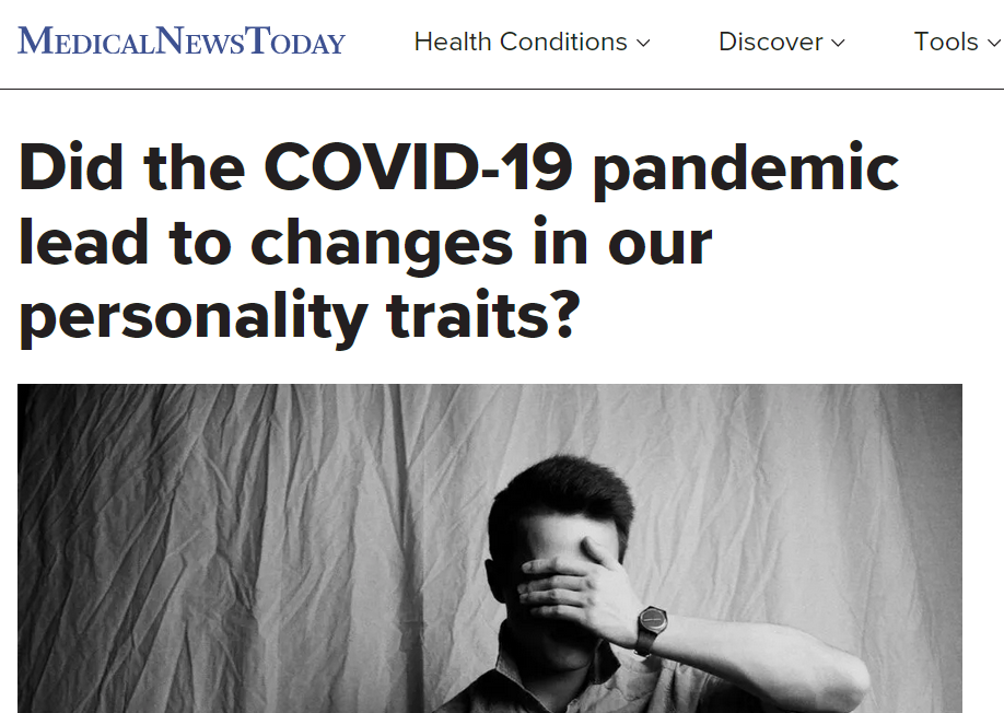 Headline asking if Covid changed us