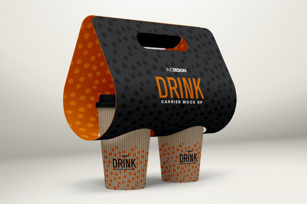 20+ Cup Holder PSD Mockup Templates