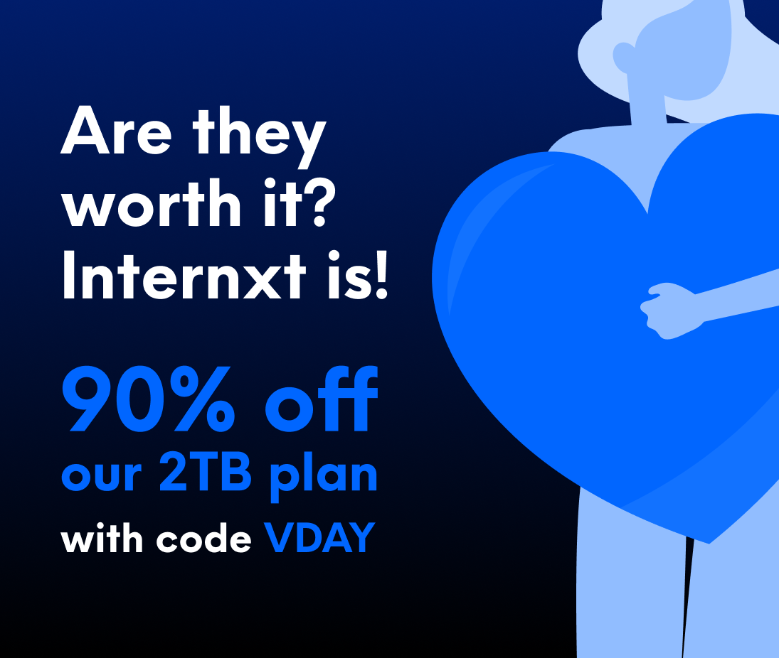 INTERNXT 2TB Cloud Storage for 1 Year - Valentine's Day Special Offer