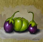 Green Tomato And Baby Eggplants - Posted on Wednesday, April 8, 2015 by Jordan Avery Foster