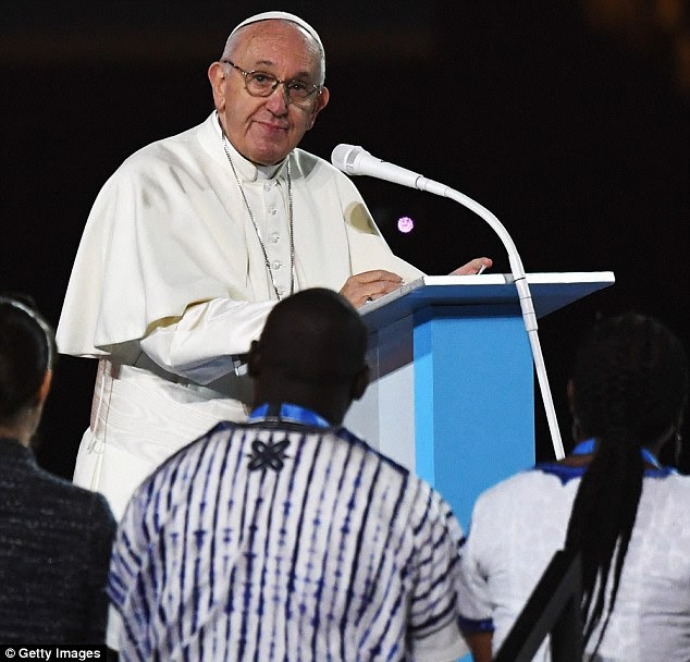 A former Vatican representative for the United State is calling on Pope Francis (pictured on Saturday in Ireland) to resign