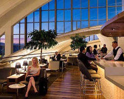 Exclusive airport lounge in business class