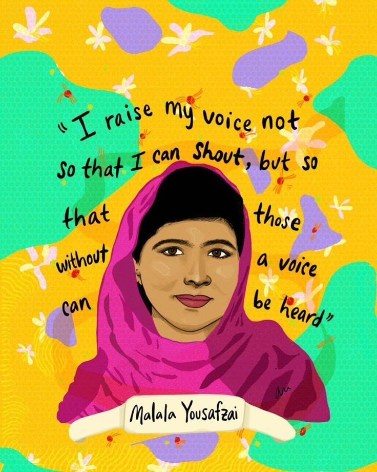 Image result for Malala Yousafzai raise up your voice
