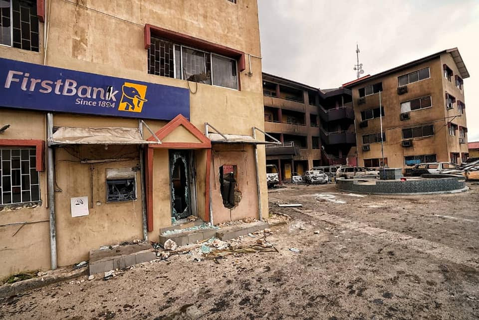 Gov Sanwo-Olu visits different places destroyed during the chaos in Lagos (photos)