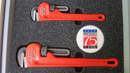 two rare Ridgid pipe wrenches