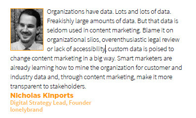 Nicholas Kinports Prediction for Content Marketing in 2013
