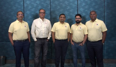 Gilbert James (Centre)- Co-founder and Managing Director, Isthara, and Krishna Kumar (second from left)- Co-founder, Isthara, along with the senior leadership team. Gilbert James (Centre)- Co-founder and Managing Director, Isthara, and Krishna Kumar (second from left)- Co-founder, Isthara, along with the senior leadership team.