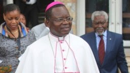 Monseigneur Marcel Utembi, président de la Conférence épiscopale nationale du Congo (Cenco), 21 décembre 2016.