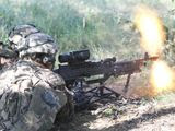 Paratroopers assigned to the 2nd Brigade Combat Team, 82nd Airborne Division, moves fire the M240B machine gun during a combined arms live-fire exercise in support of Swift Response 19 in Novo Selo Training Area, Bulgaria, June 23, 2019. (U.S. Defense Department photo).