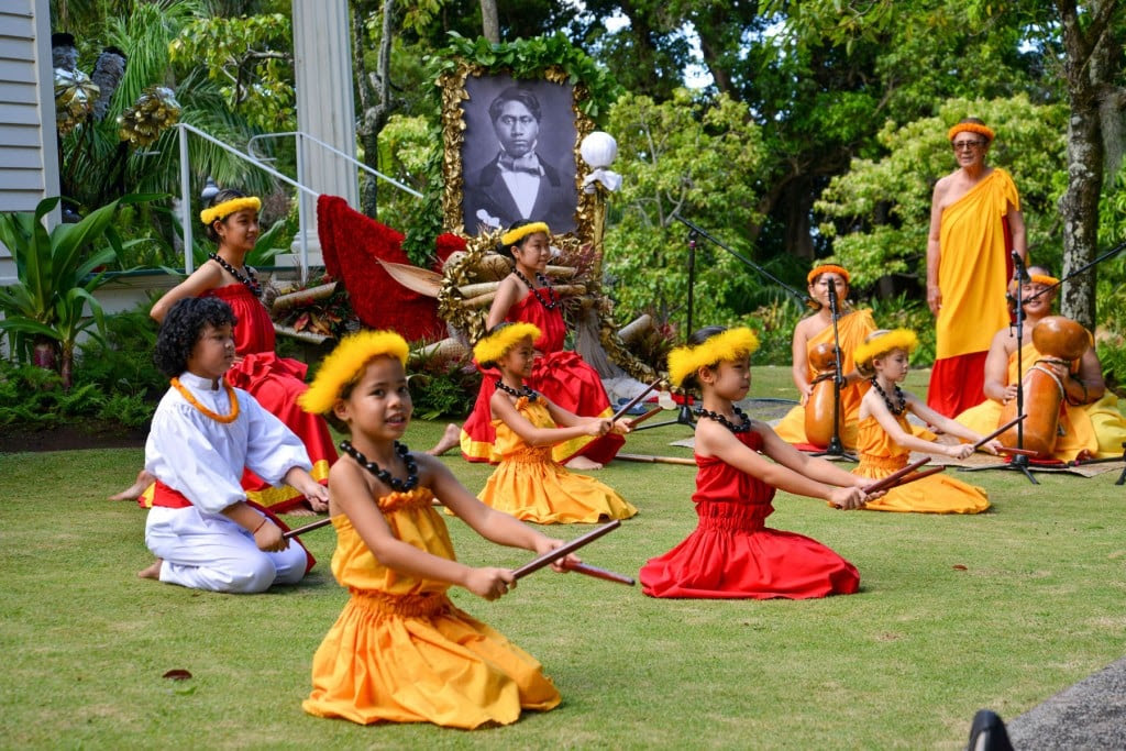 2021 Prince Lot Hula Festival, Hula Halau Ka Hale I O Kahala. | Photo: Moanalua Gardens Foundation / Marc Schechter