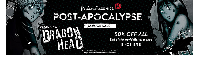 Kodansha Post-Apocalyptic Sale Sale: up to 50% off! | Ends 11/18