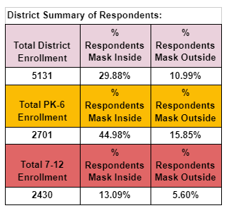 Mask district summary