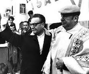 Salvador Allende y Pablo Neruda.