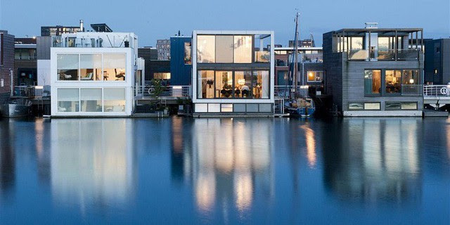 Ngạc nhiên với hàng trăm ngôi nhà xinh đẹp được xây nổi trên mặt nước tại Amsterdam photo 12 1557218763637315217660 Ngạc nhiên với hàng trăm ngôi nhà xinh đẹp được xây nổi trên mặt nước tại Amsterdam