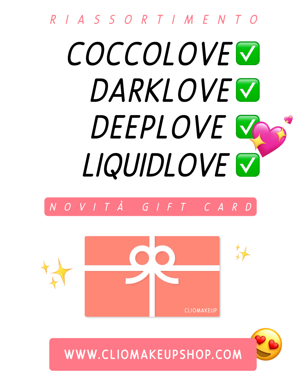 restock coccolove darklove deeplove liquidlove