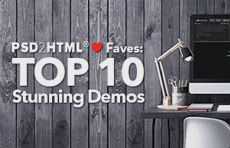 PSD2HTML Faves: TOP 10 stunning demos