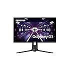 Monitor Gamer Samsung Odyssey 24", FHD, 144 Hz, 1ms, com ajuste de altura, HDMI, DP, VGA, Freesync, Preto, Série G3