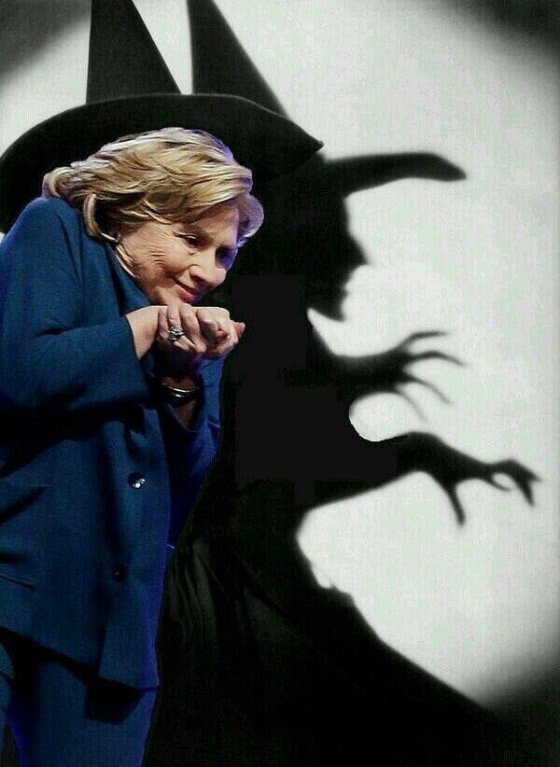 Hillary halloween witch