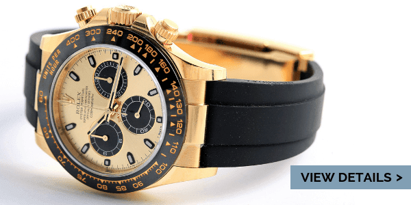 Cerachrom bezel Rolex Daytona - the Rolex Daytona Yellow Gold Ceramic Bezel Rubber Strap Watch.