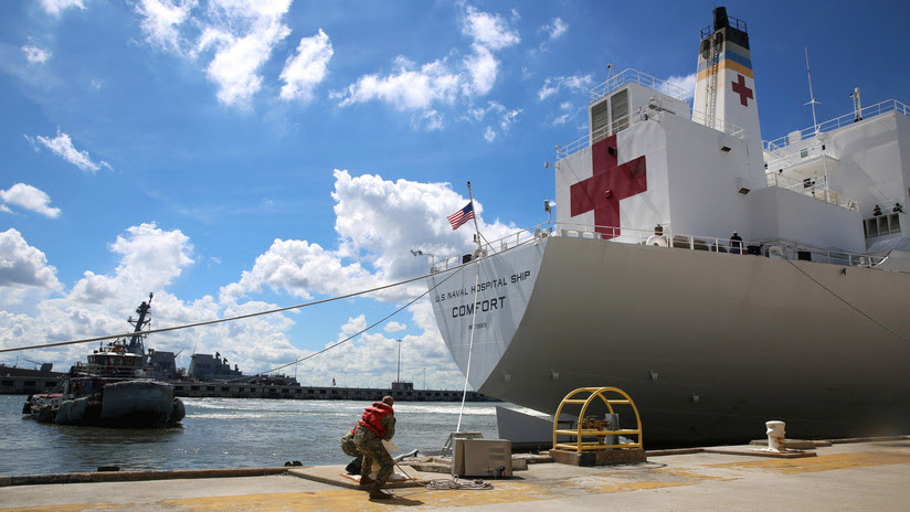 El Pentágono se dispone a enviar a Colombia un buque hospital para "ayudar a los refugiados venezolanos"