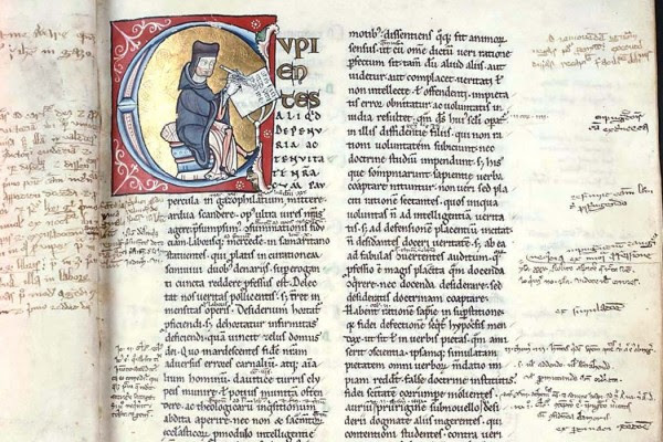 Layers of glossing in MS 1158 BM Troyes 900 f 1r