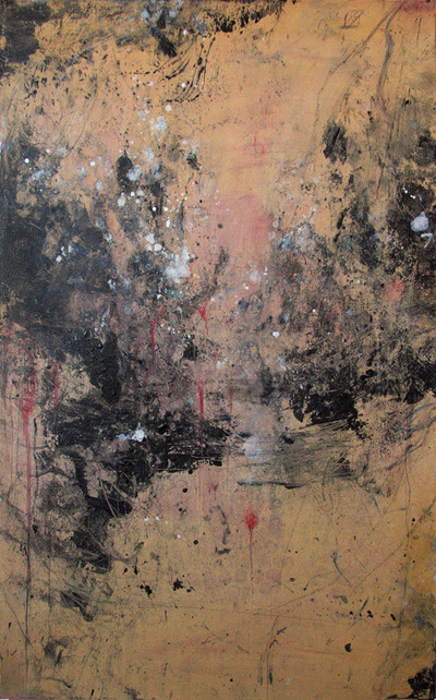 François Réau
Untitled No.IV, (Blossom & Petals Paintings), 2013
Oil, graphite, black chalk and pencil on canvas
61 x 38 cm