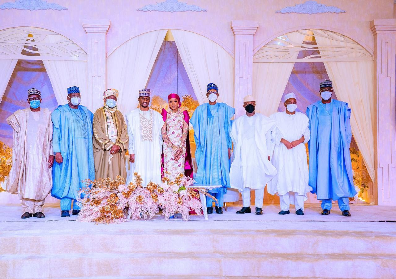 Buhari, Osinbajo, others at Yusuf and Zahra