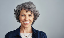 Adult woman smiling
