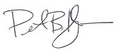 Pete                                                           Newsletter                                                           Signature