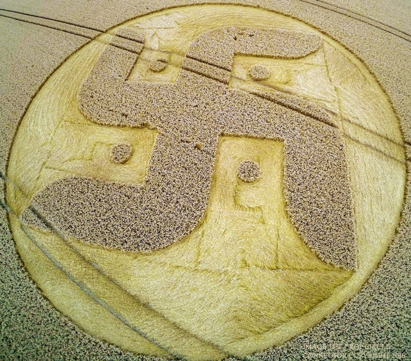 New Crop  Circle: Cooks Plantation, Nr Beckhampton, Wiltshire - Reported 27th August.