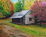 Fall at the Bud Ogle Cabin, Great Smoky Mountains National Park Original Painting - Posted on Tuesday, December 2, 2014 by Joan Swanson