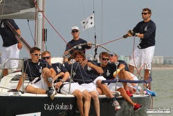 J/109 sailing J/Cup on Solent, England