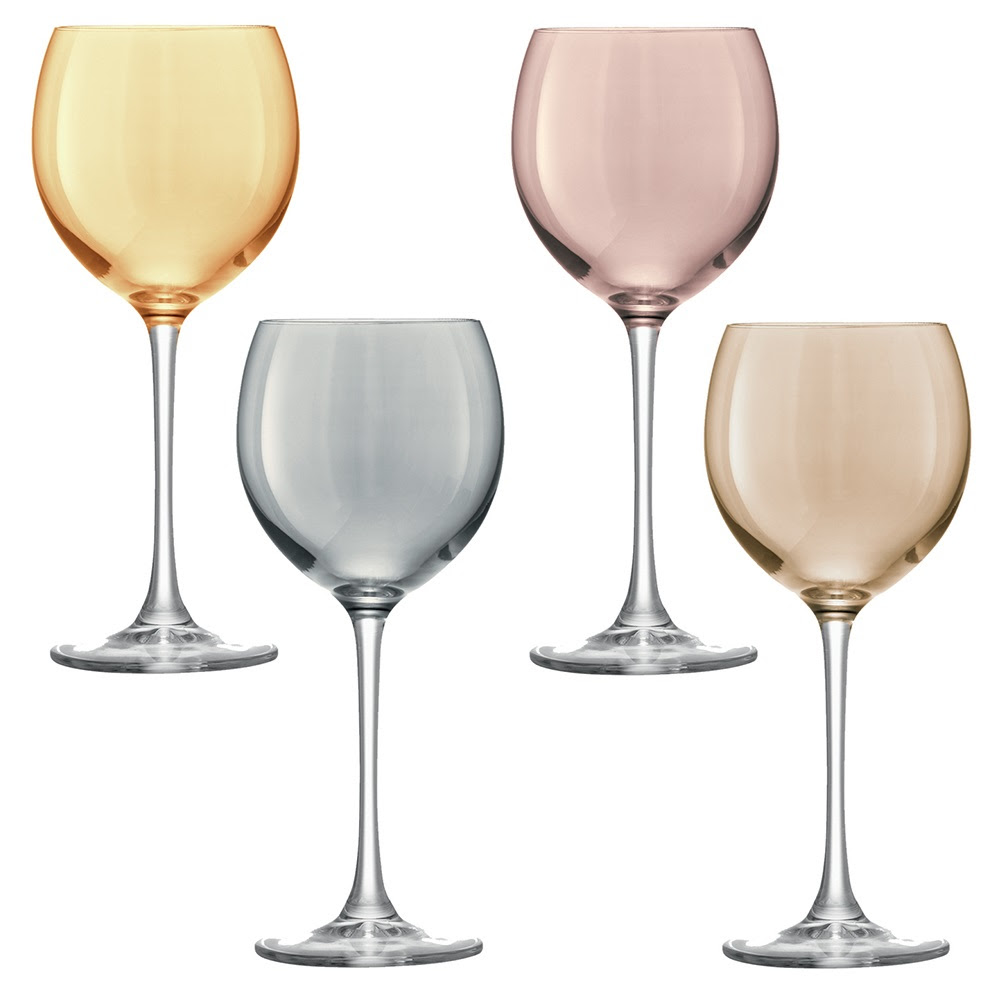 Lsa polka wine glass 4 piece set