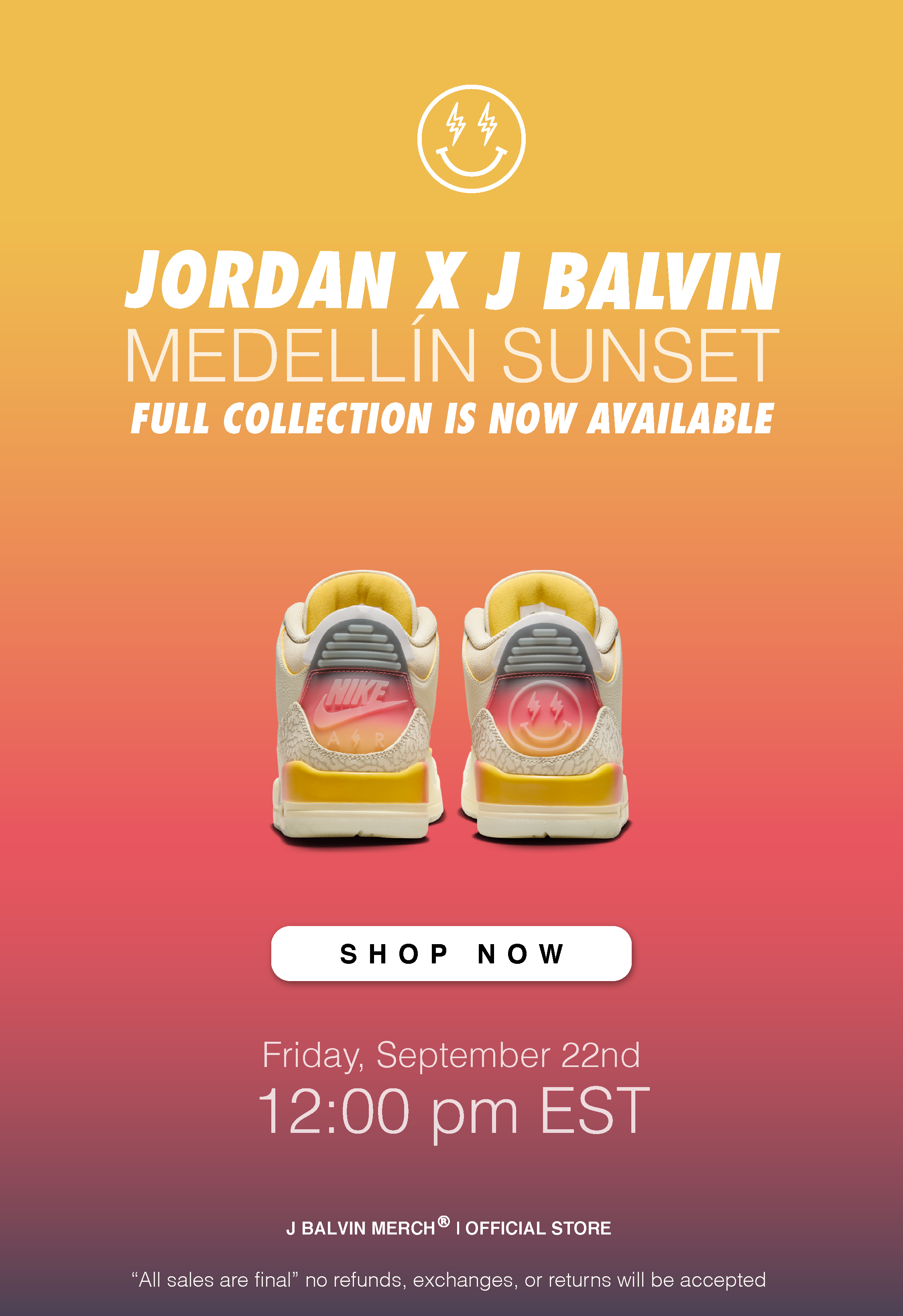 Jordan x J Balvin Medellín Sunset Full Collection Now Available - SHOP NOW