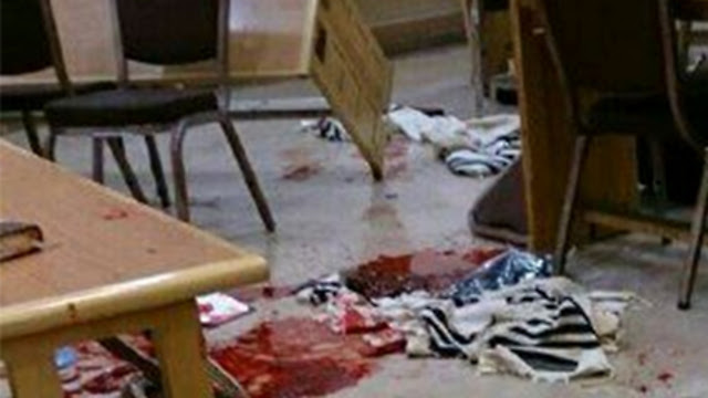 The aftermath of the attack. The aftermath of the attack.