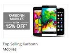  Extra 15% off on  Karbonn Mobiles