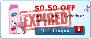 $0.50 off ONE Dial Hello Kitty Body or Hand Wash
