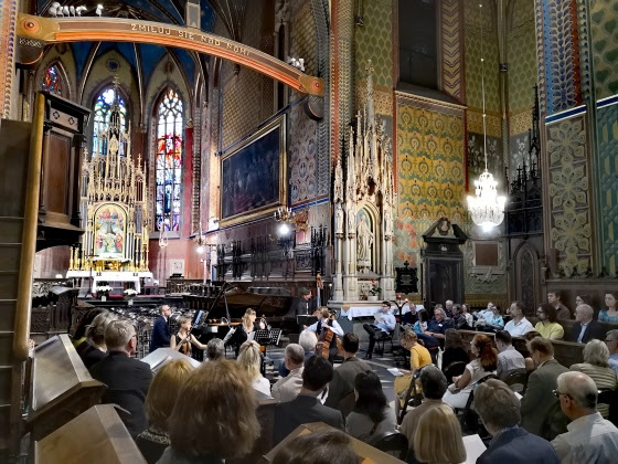 A performance in a cathedral