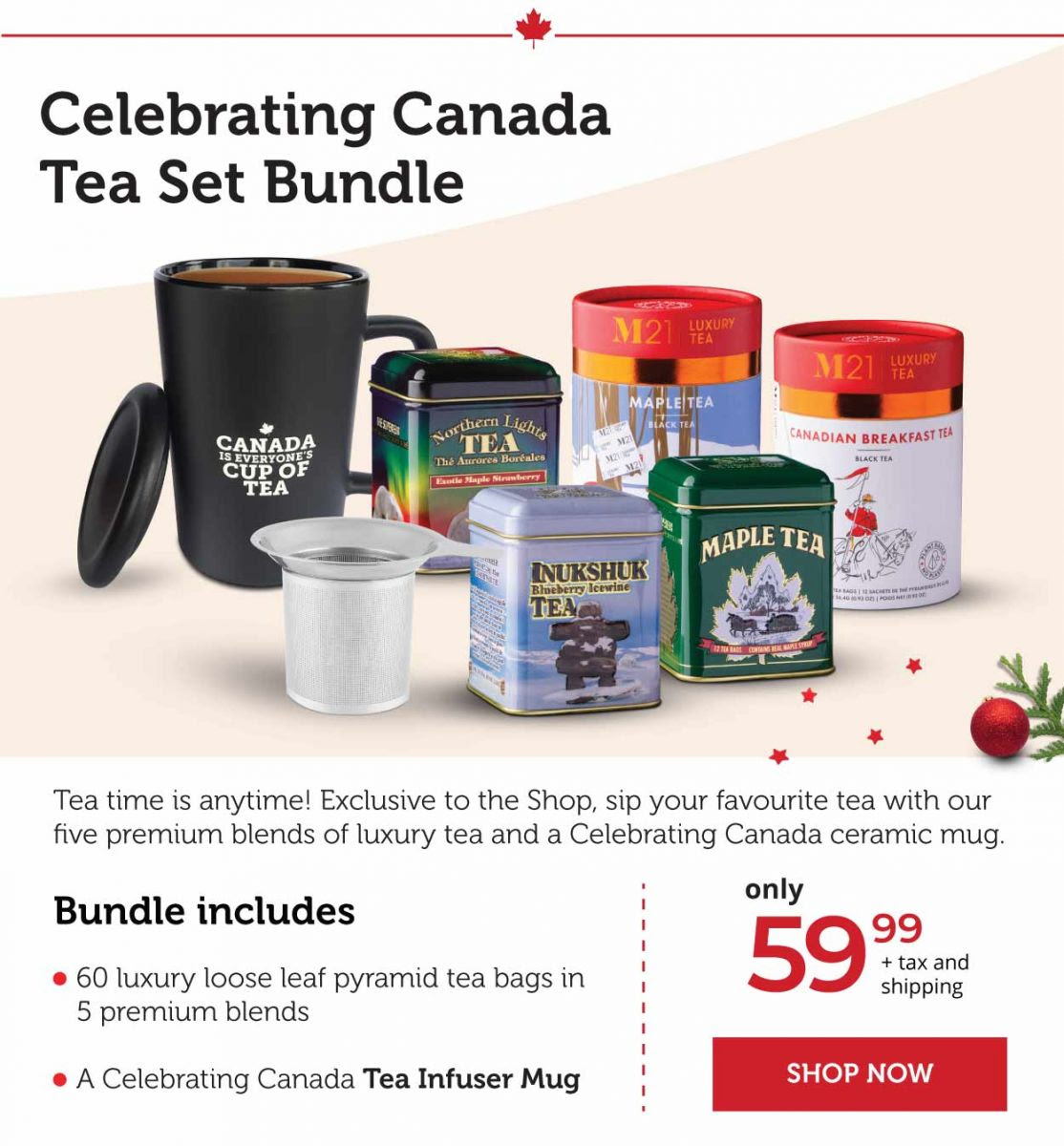 Celebrating Canada Tea Set bundle