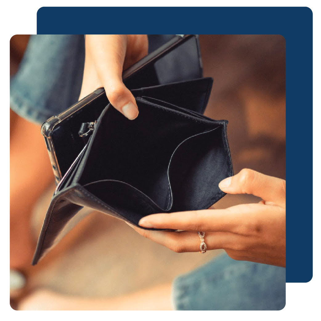 Empty wallet 