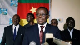 Maurice Kamto à Yaoundé au Cameroun le 8 octobre 2018.