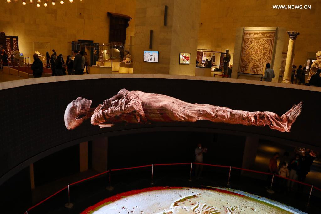 Feature Egypt opens pharaonic mummies hall to visitors at new museum