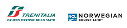 Trenitalia-Norwegian Cruise Lines logos
