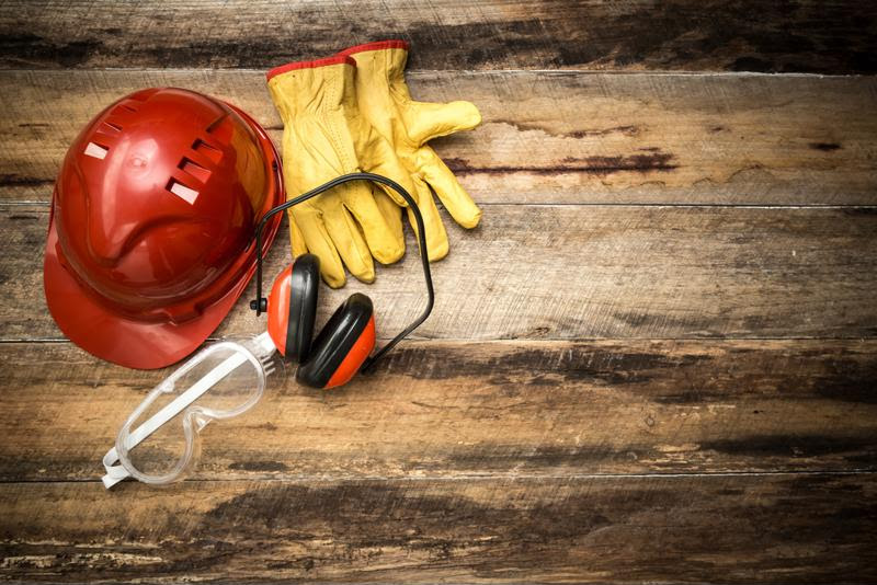 In loud environments, PPE should include ear protection.