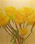 Her Favorite Roses Are Yellow (2) - Posted on Saturday, January 3, 2015 by Rainey Markovich