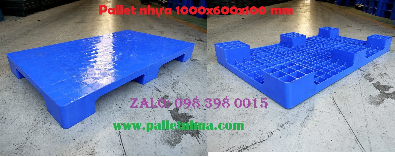 Pallet có 6 chân phía dưới giúp ngăn cách mặt sàn với hàng hóa 600%20kin