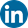 LinkedIn icon in blue