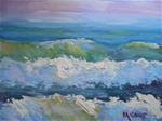 Small Seascape | Daily Painting | Small Oil Painting | The Pastel Sea by Carol Schiff | 8x10 Origina - Posted on Friday, November 14, 2014 by Carol Schiff