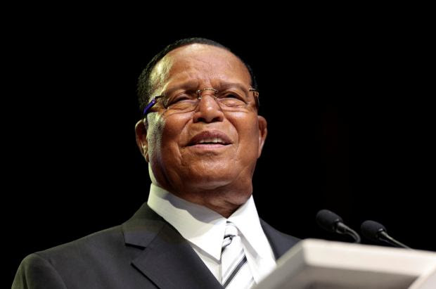 Louis Farrakhan speaks at the Nation of Islam’s Savior’s Day convention in Detroit, Feb. 19, 2017.